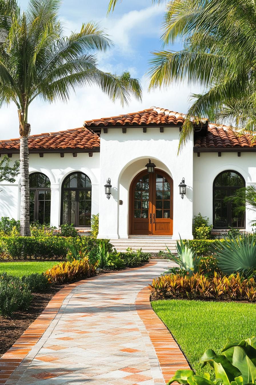 Charming white bungalow with terracotta roof