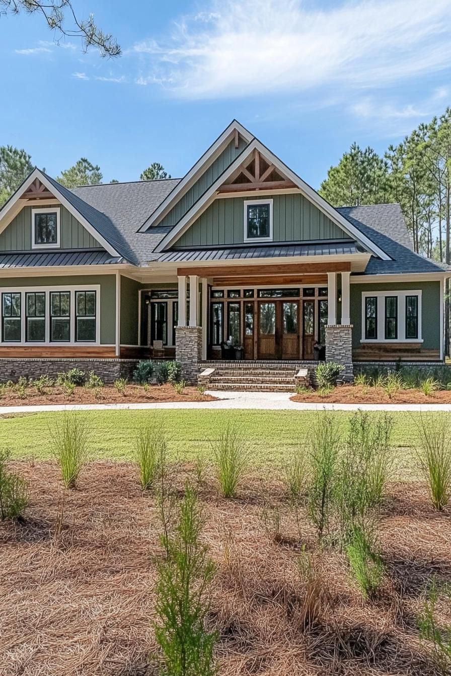 Gabled Groves and Stone Accents