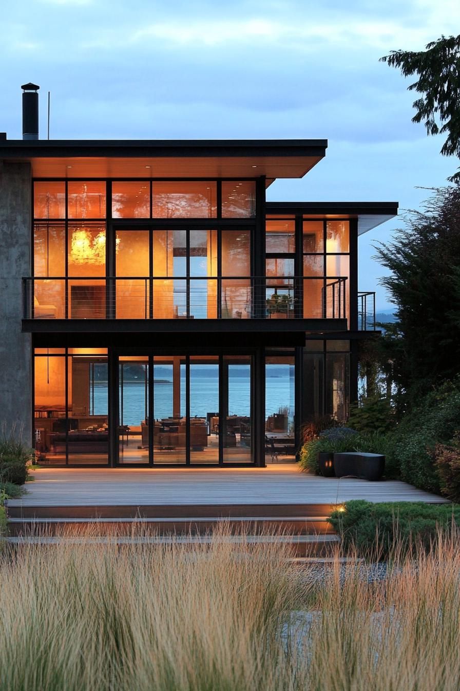 Steel and Sunset Shoreline Retreat