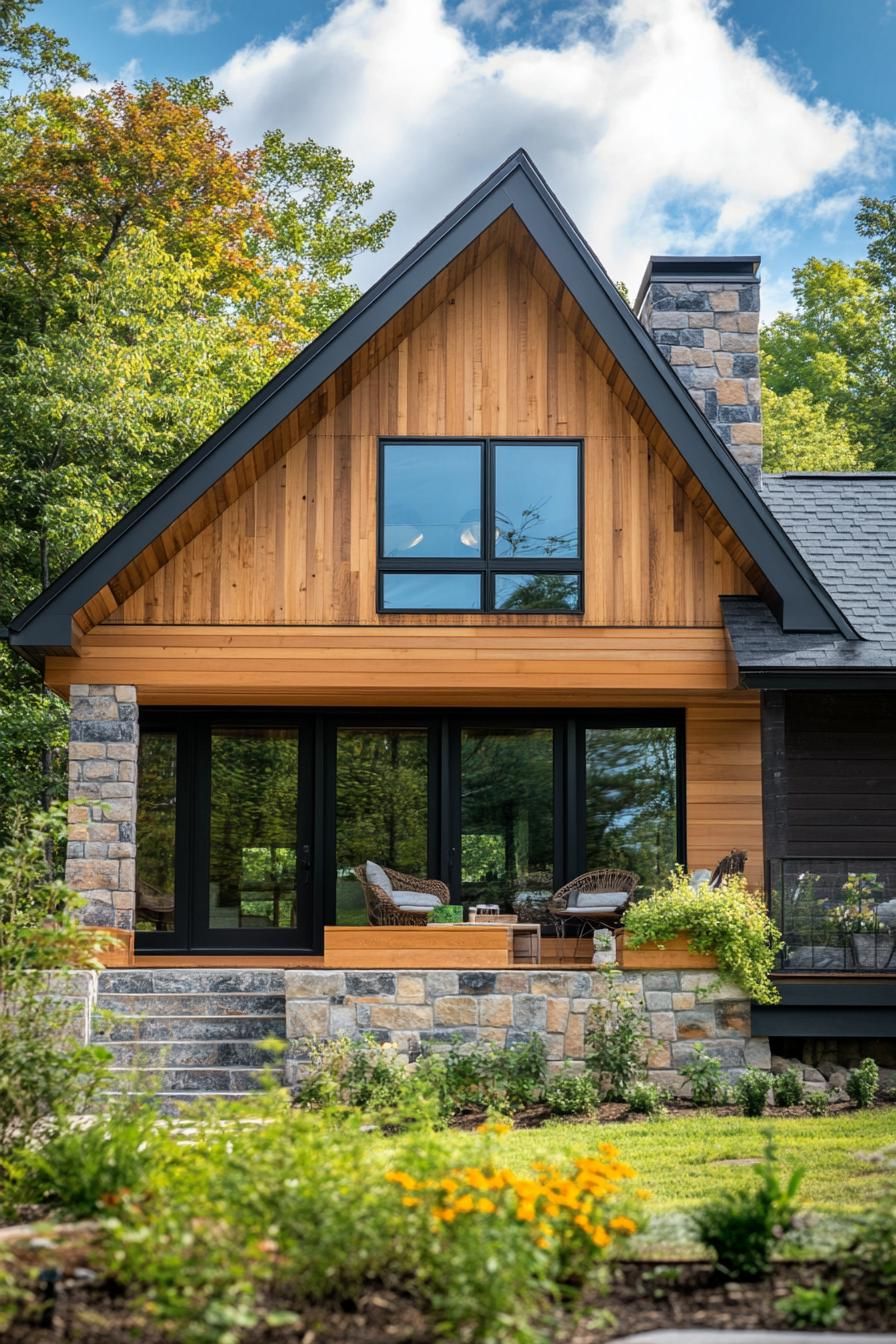 A-Frame Splendor Amidst the Oaks