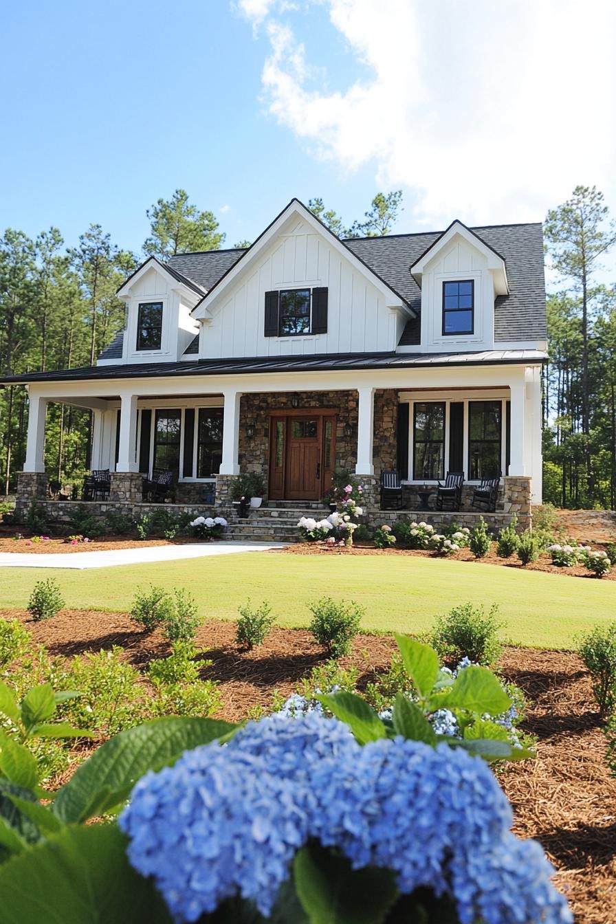 Enchanting Farmhouse With Blossoming Blooms