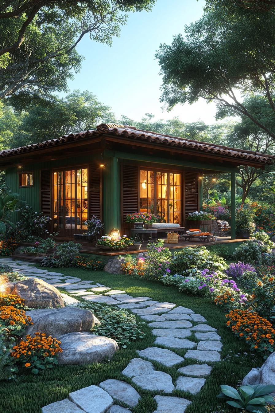 Charming cottage with lush garden