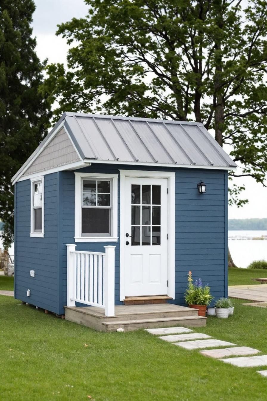 Quaint Blue Hideaway by the Lake