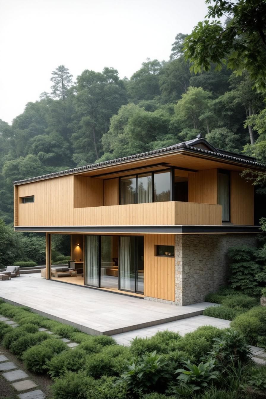 Bamboo Harmony: The Forest Lodge