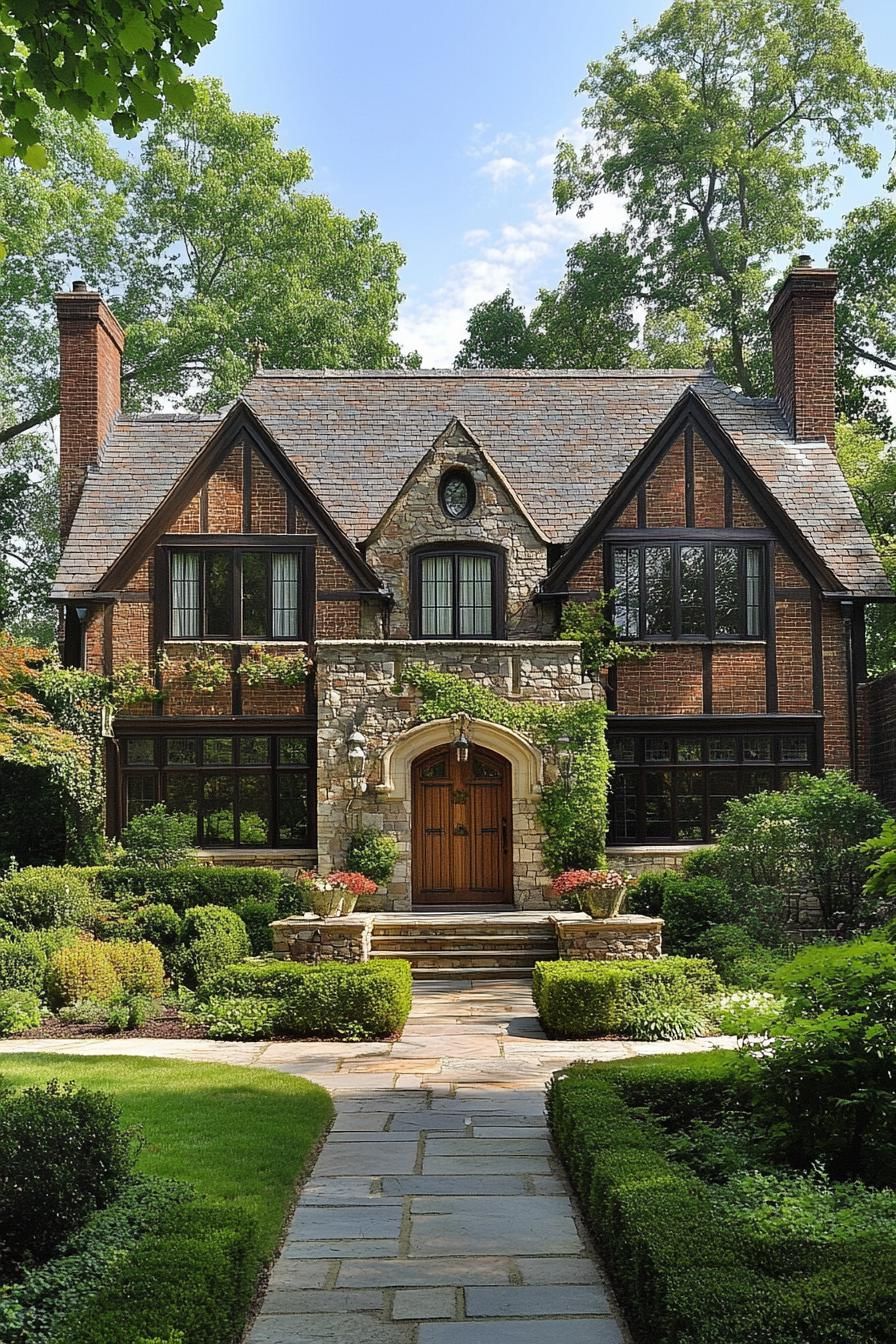 Enchanted Estate With Stone Facade