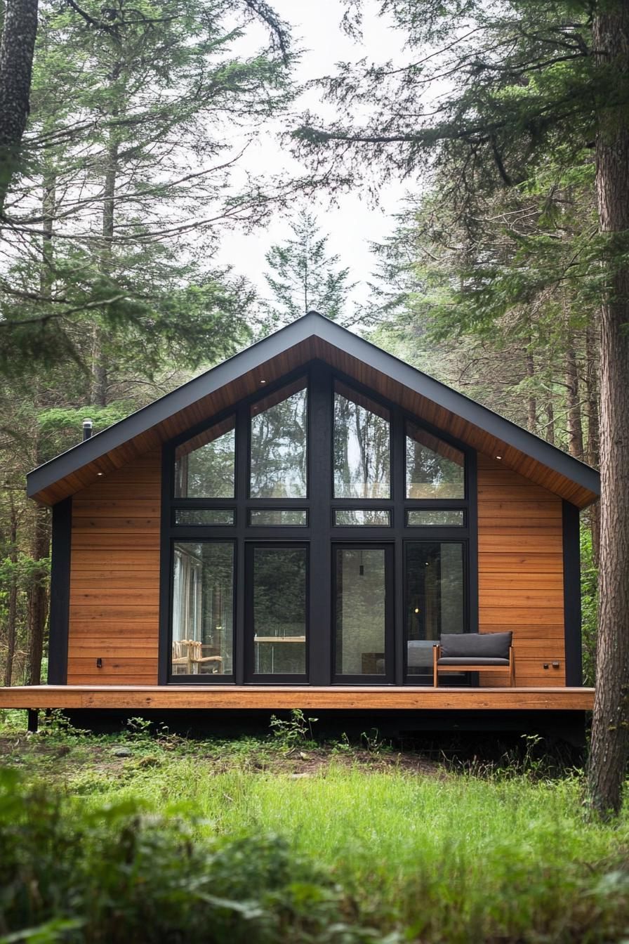 Serene Woodland Glass Retreat
