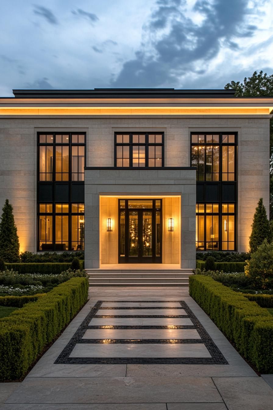 Illuminated Neo-Classical Elegance