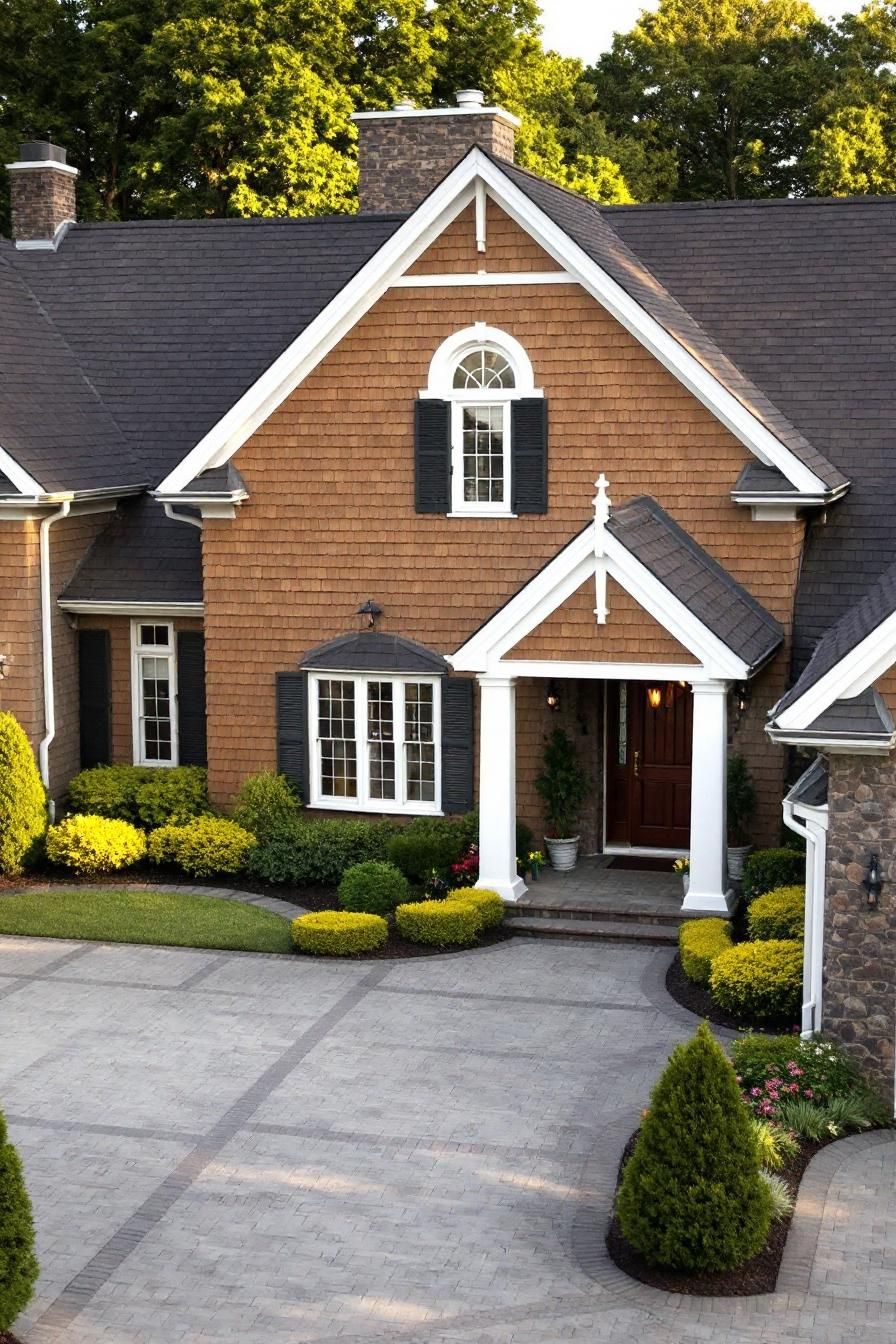 Beautiful traditional house with lush garden