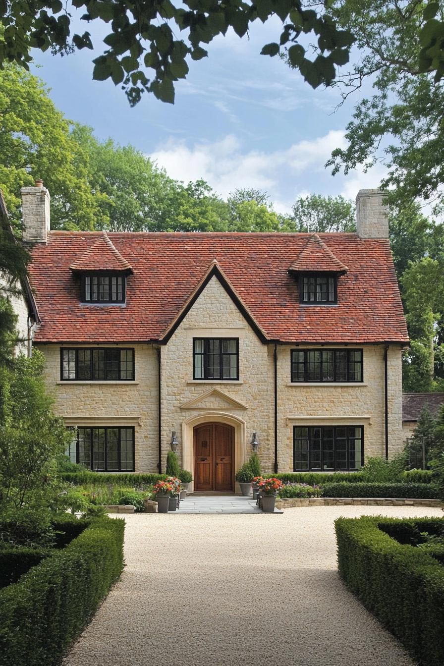 Rustic Elegance With a Scarlet Crown