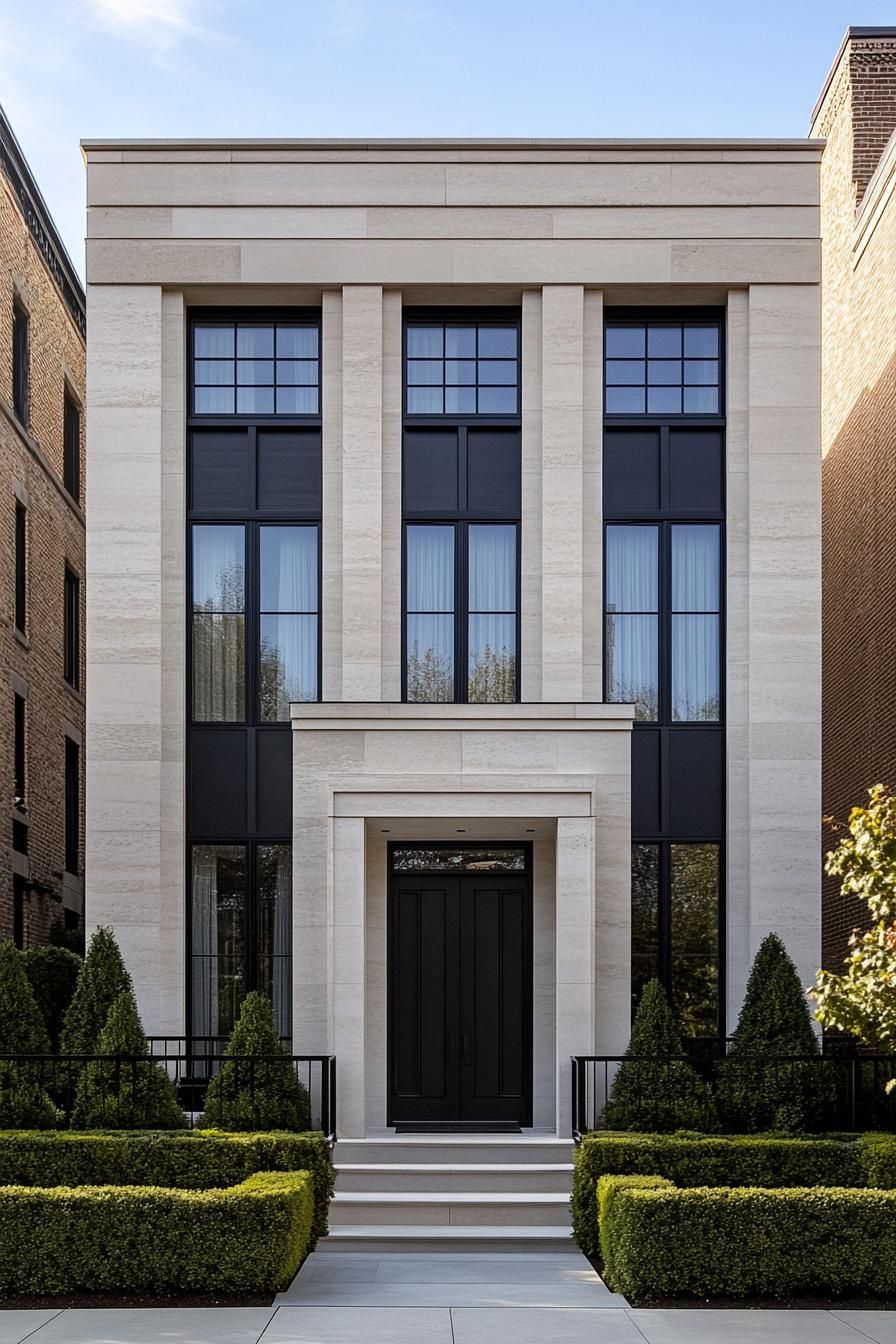 Sophisticated Urban Fortress With Sleek Lines