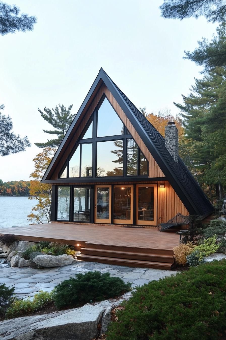 Alpine Pointed Perfection by the Lake