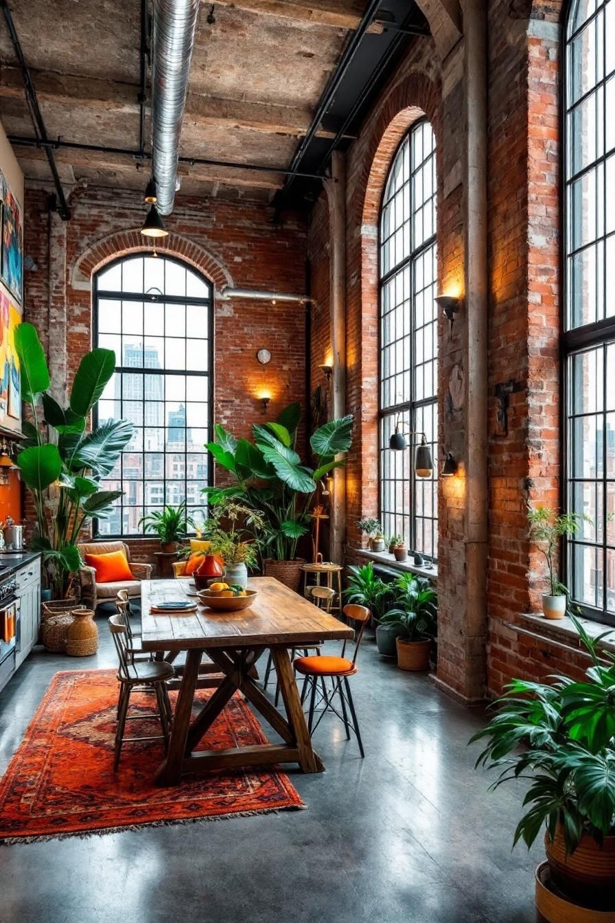 Sunbeam Symphony in a Brick Loft