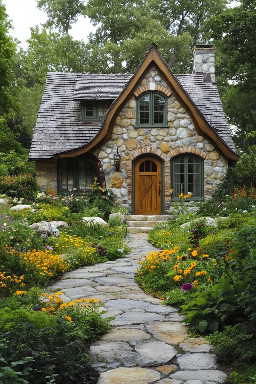 Stone Haven with a Botanical Twist