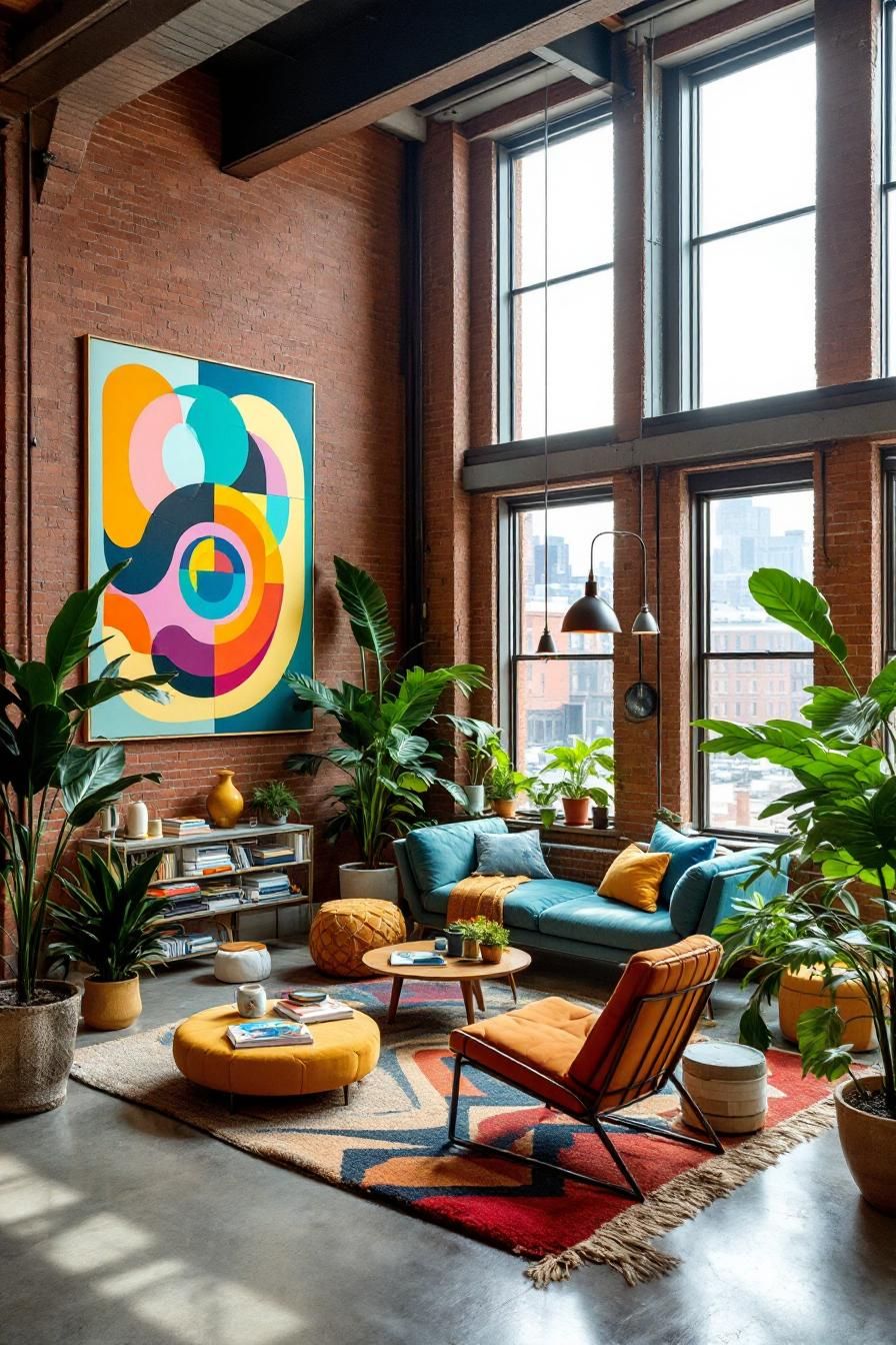 Bohemian Haven with a Splash of Color