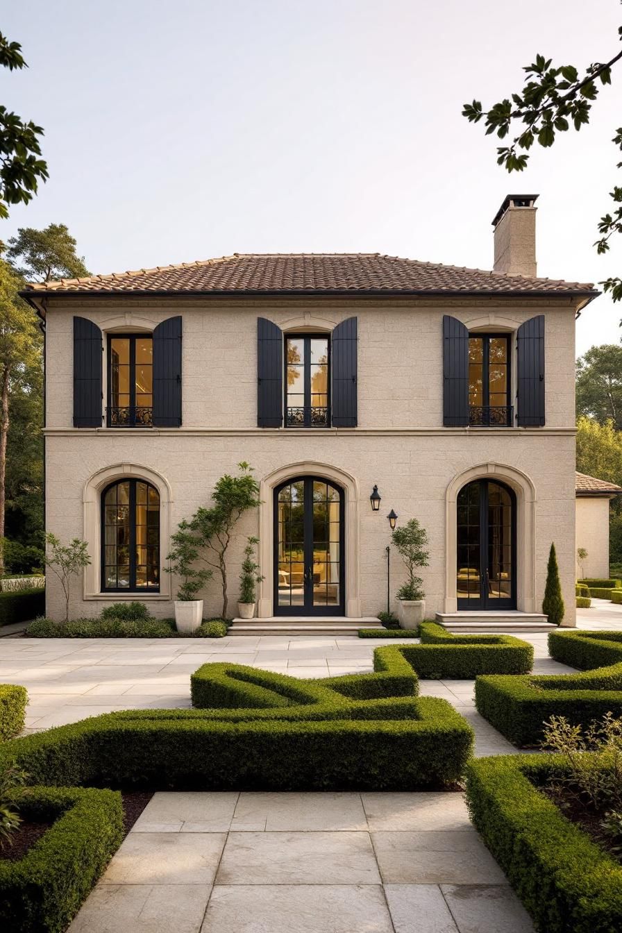 Sophisticated Stone Symphony: A Modern French Fairytale
