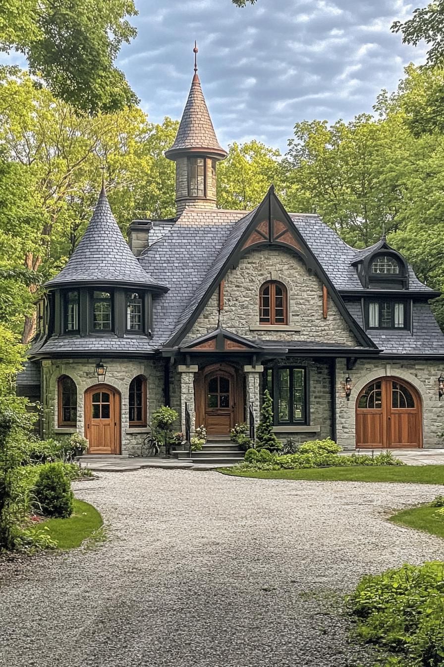 Enchanted Stone Haven with a French Flair