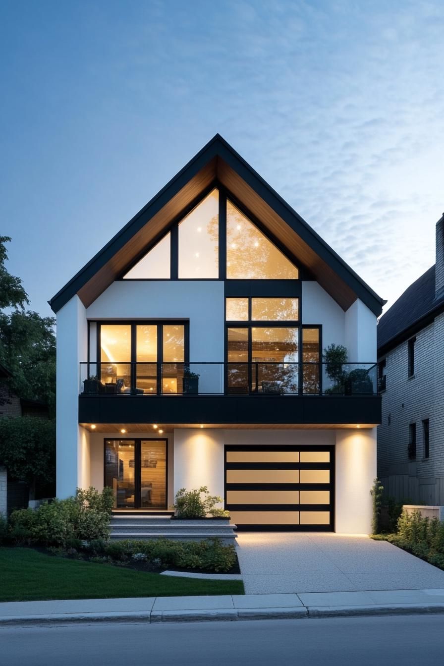 Autumn’s Architectural Gem in Sleek Simplicity