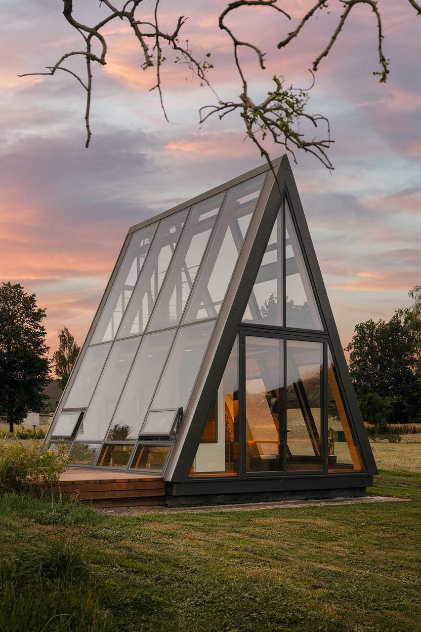 The Triangular Retreat: Glassy Geometry