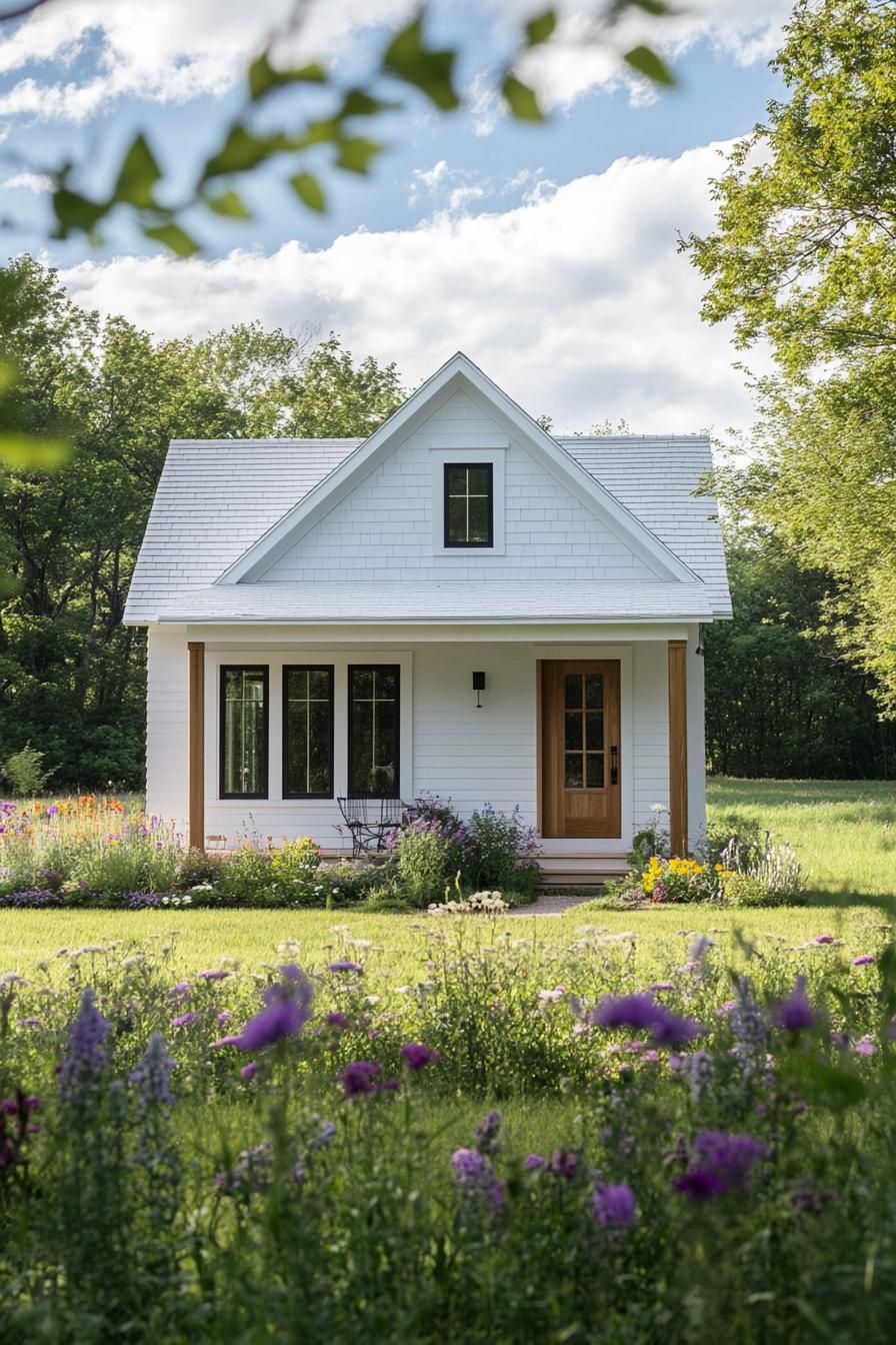 Whimsical White Haven with Flower Friends