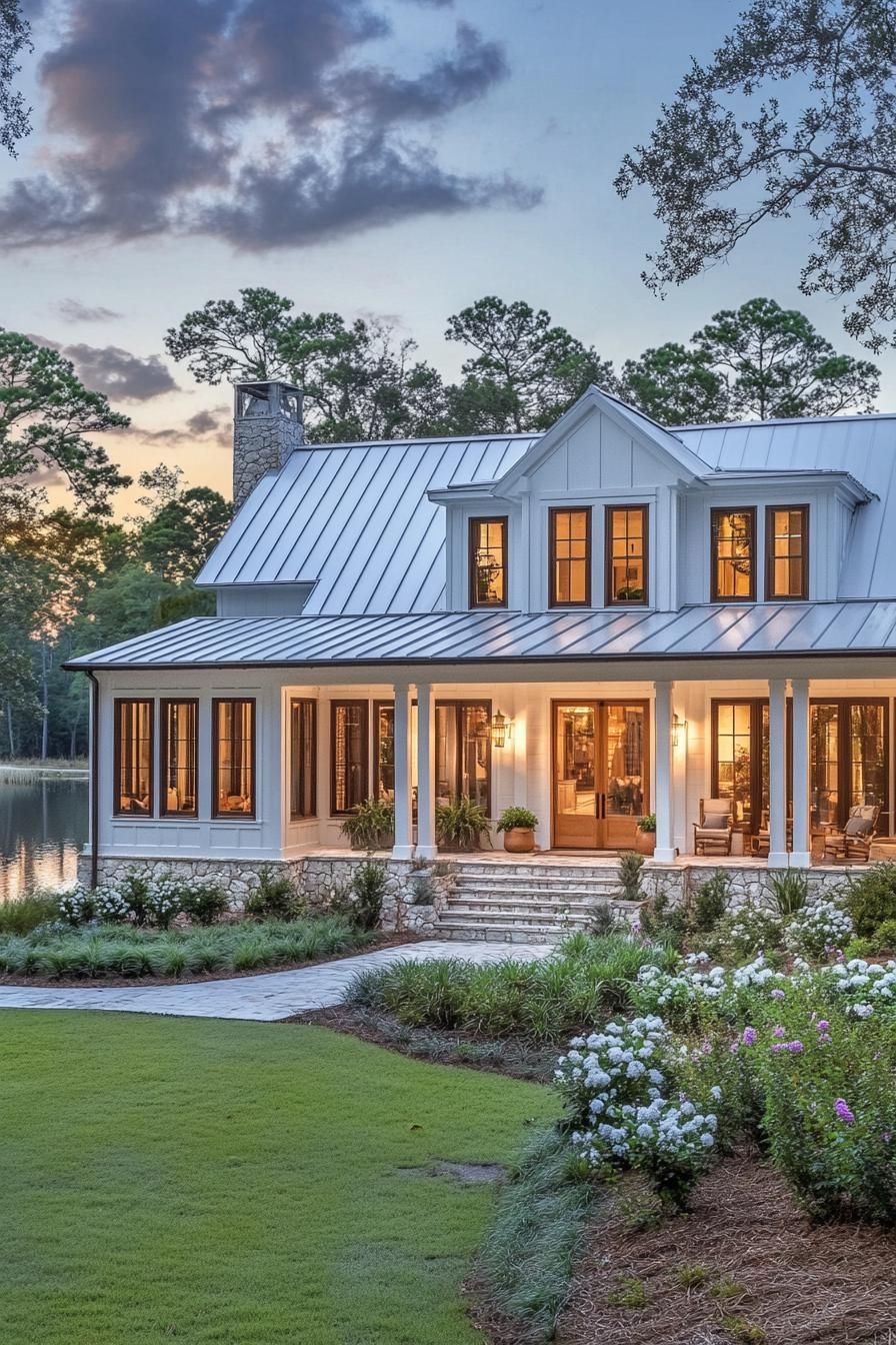 Lakeside Haven With a Gleaming Porch