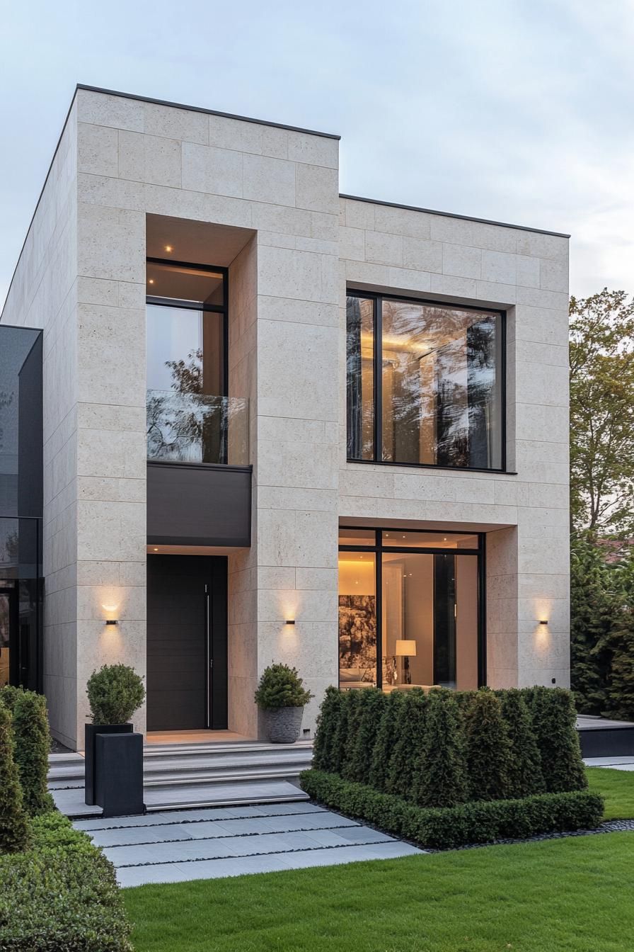 Modern Marble Cube With Nature’s Embrace