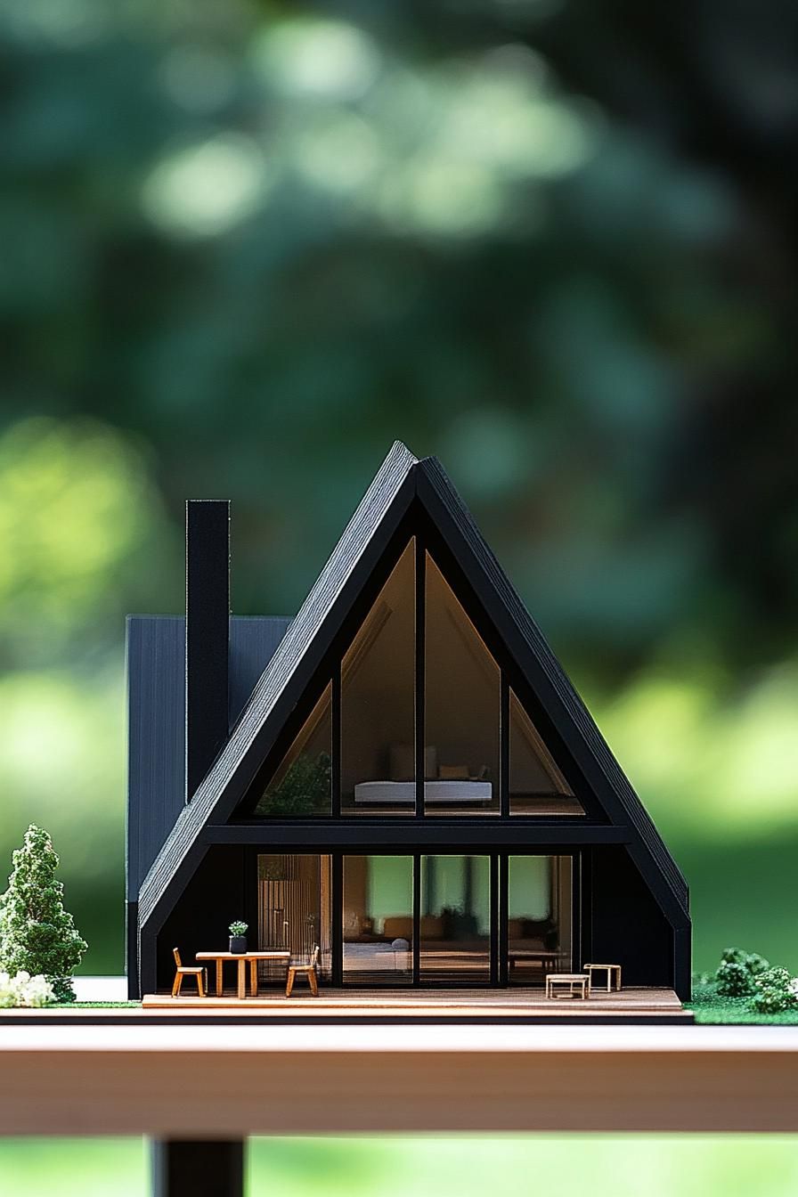 Modern A-Frame House Model