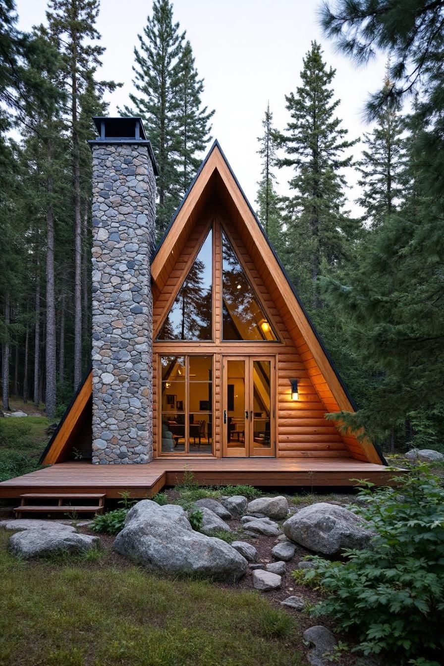Triangular Timber Escape in the Pines