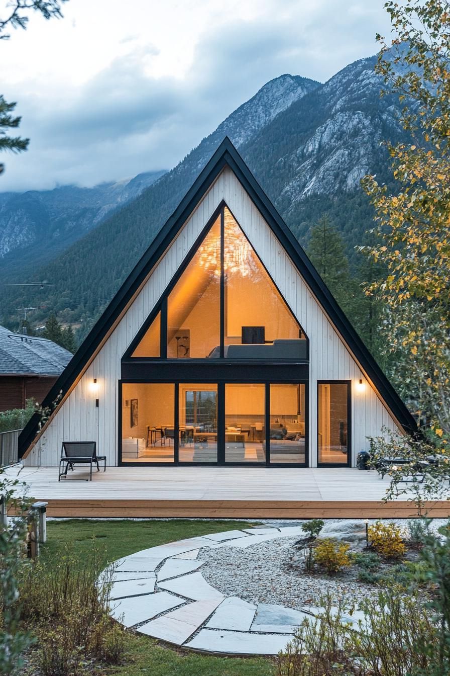 Triangular Tryst: A-Frame Affair