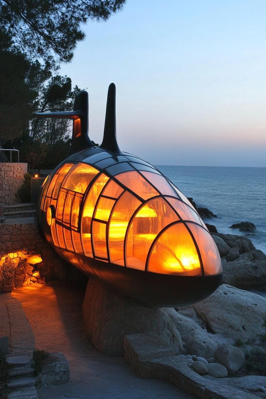 Submarine-Inspired Seaside Marvel