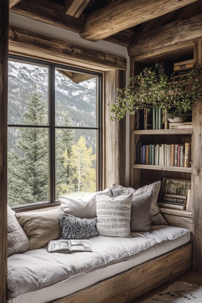 35 Coziest Mountain Home Reading Nooks