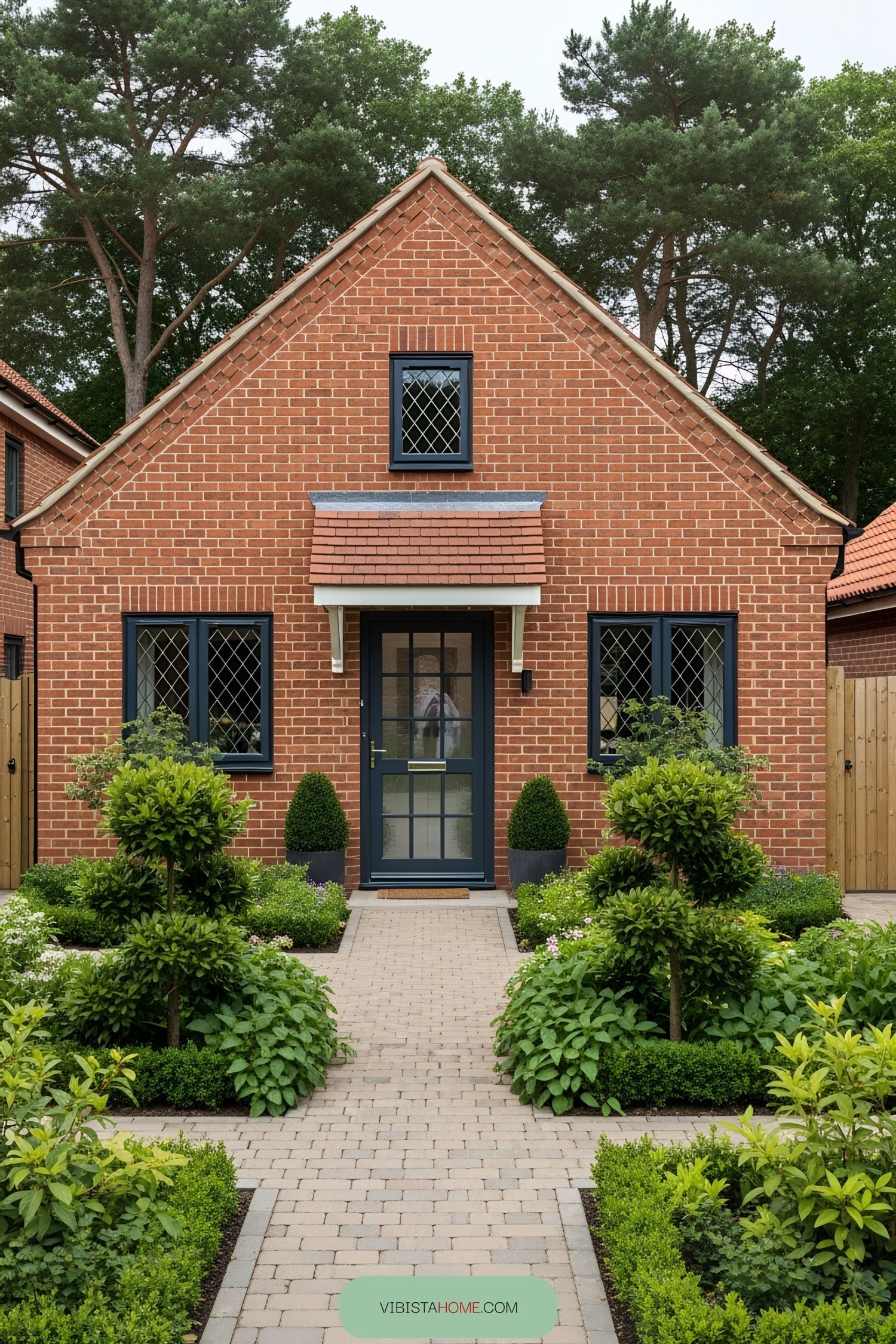 Cozy brick bungalow with lush garden