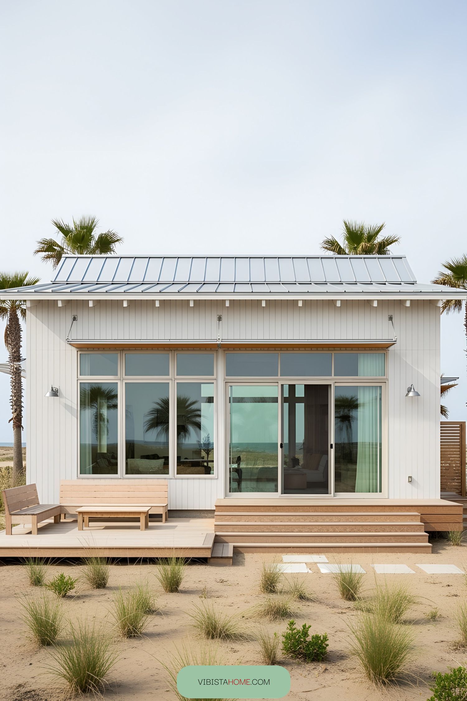 Coastal bungalow with modern design and tranquil setting