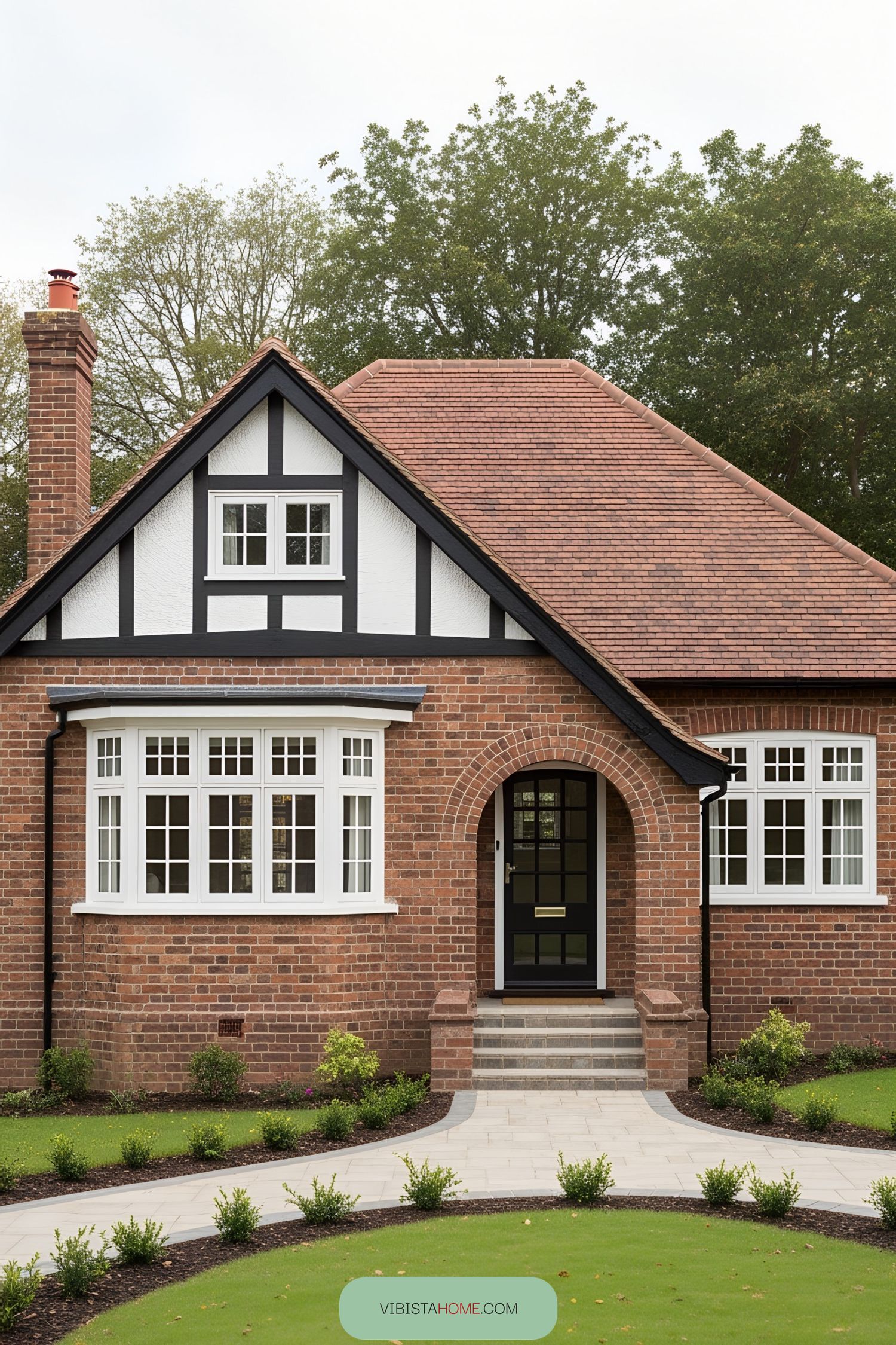Classic brick bungalow with manicured garden