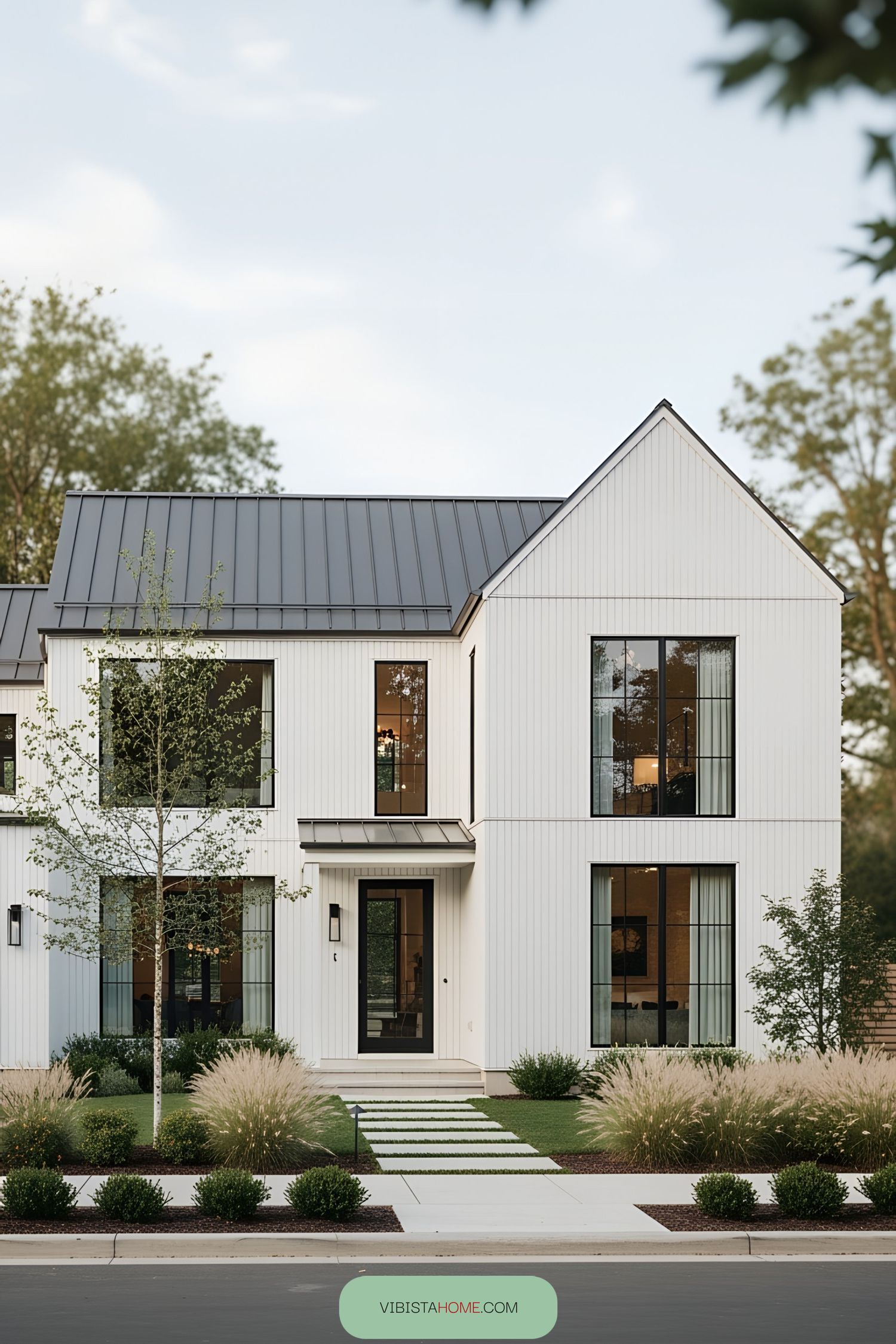 Modern Scandinavian farmhouse with sleek design