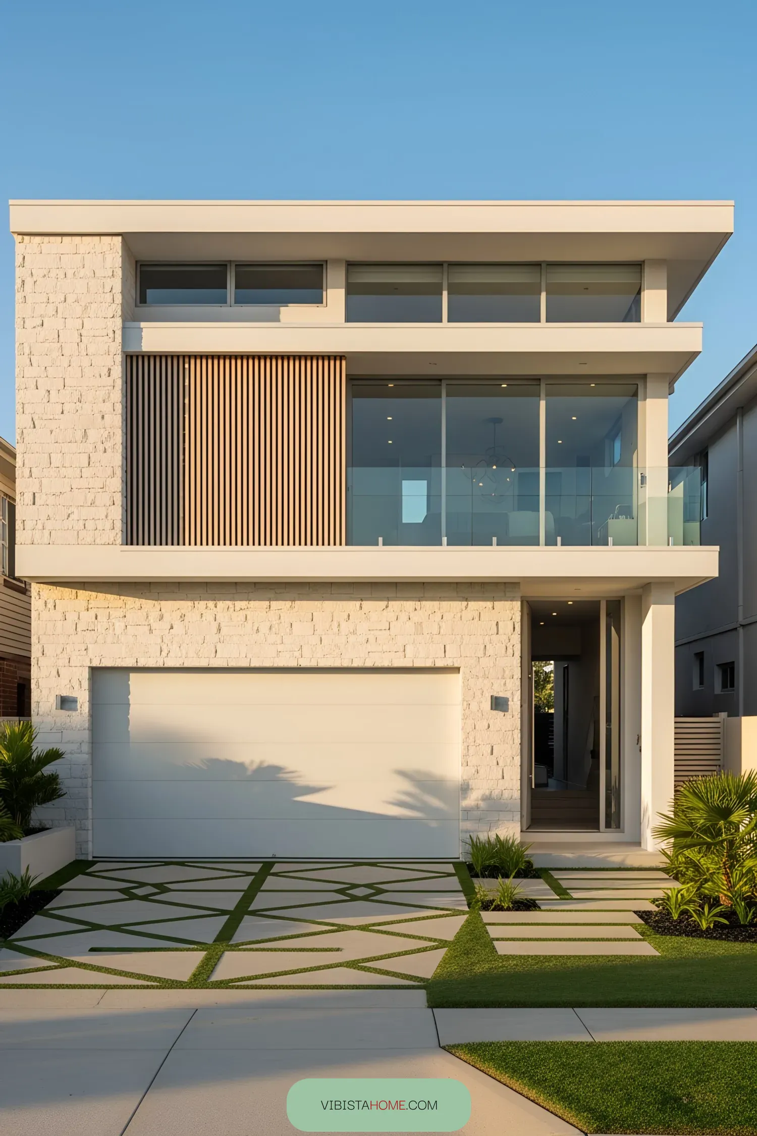 Modern coastal home with unique architectural design