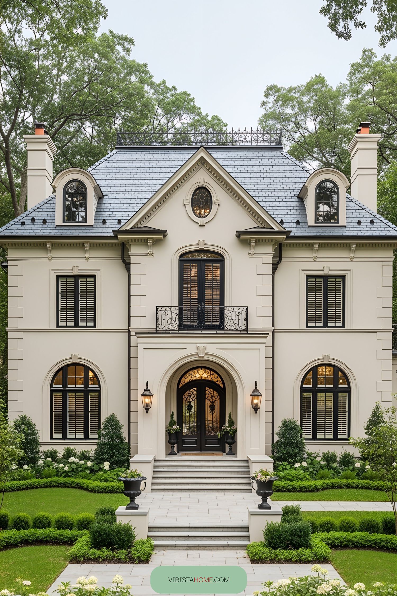 Elegant Victorian home with intricate detailing