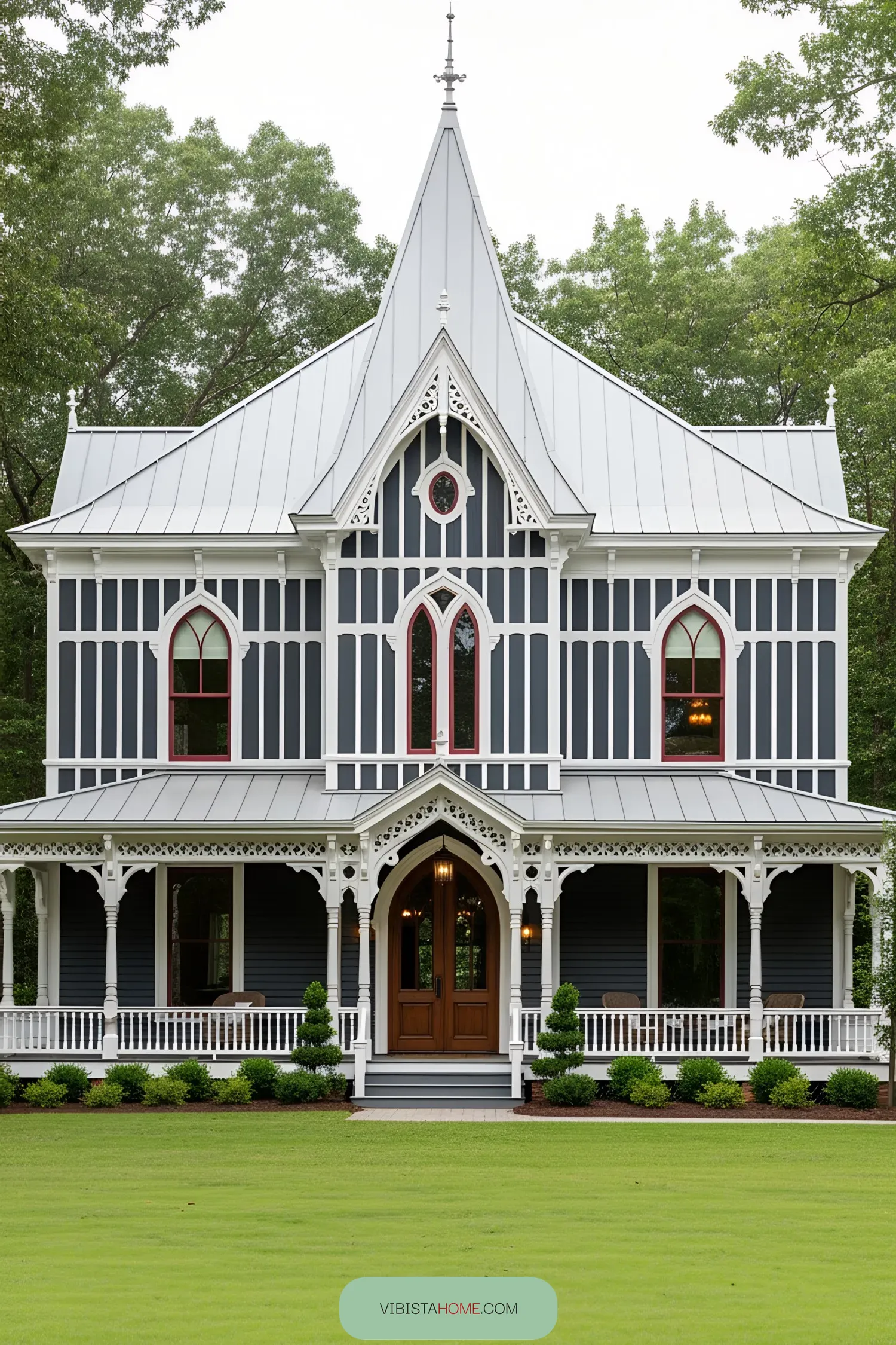 Victorian-style house with ornate trim