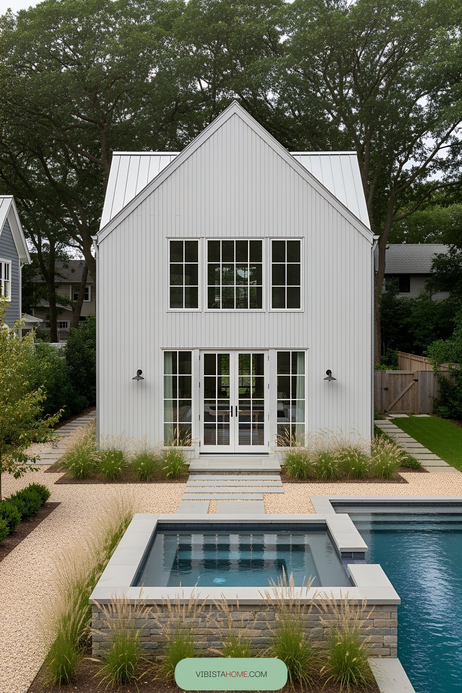 Modern coastal house with a pool