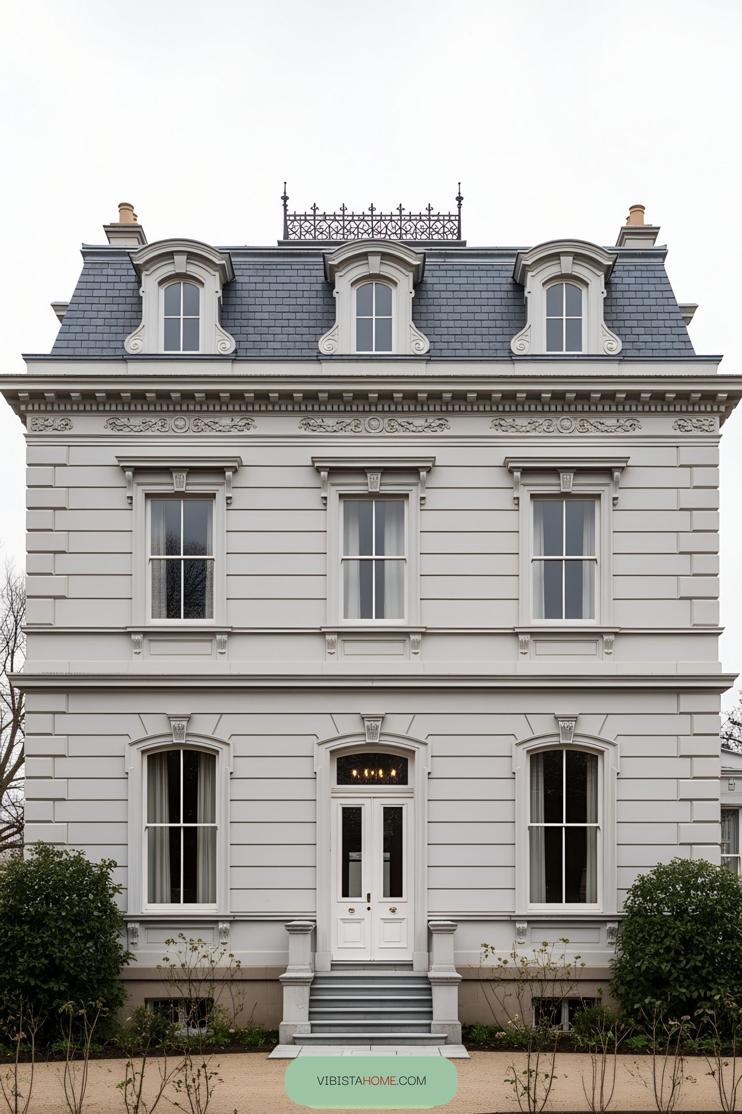 Elegant Victorian villa with classic decorative details