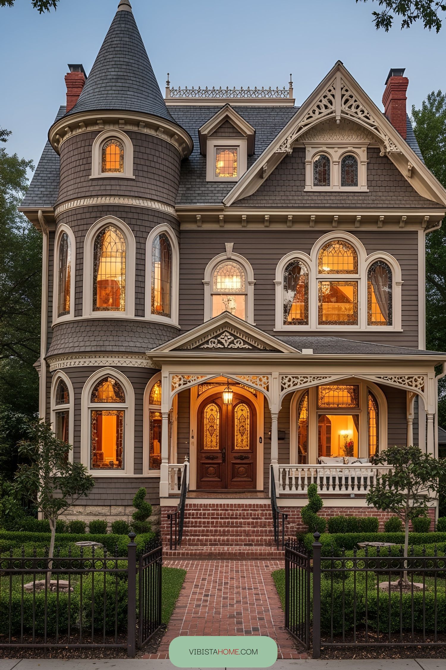 Timeless Victorian structure with turret