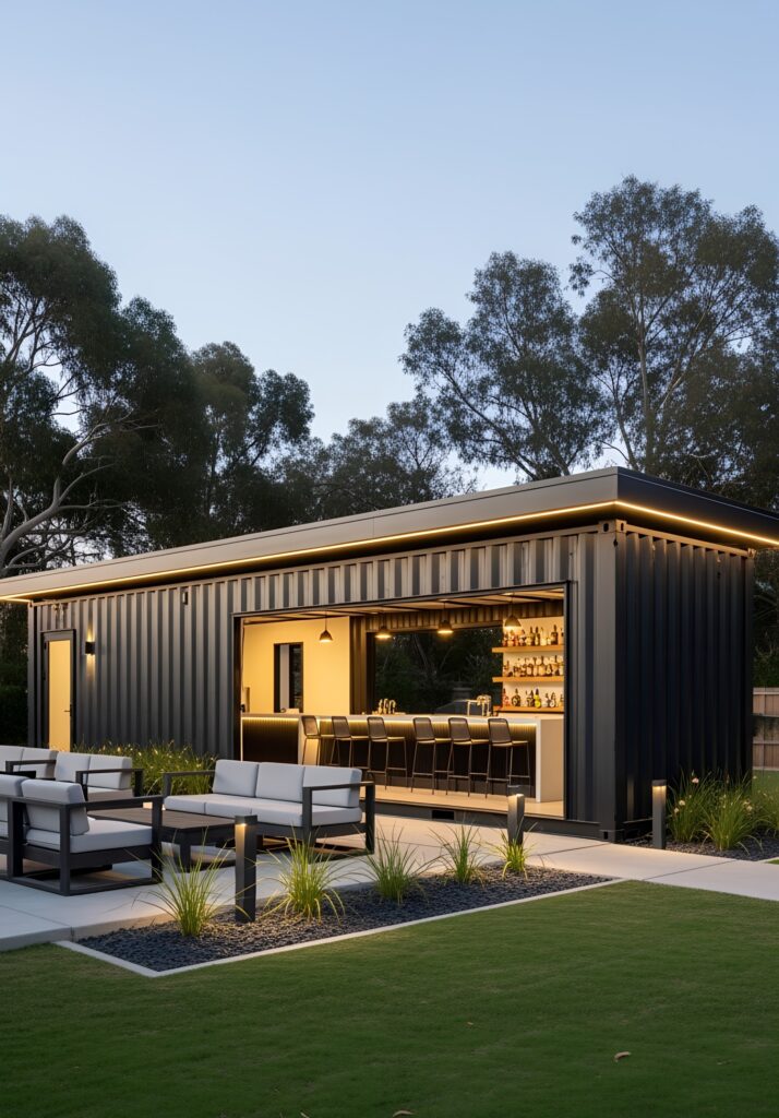 20 Container Bar Designs with Eco-Friendly Flair