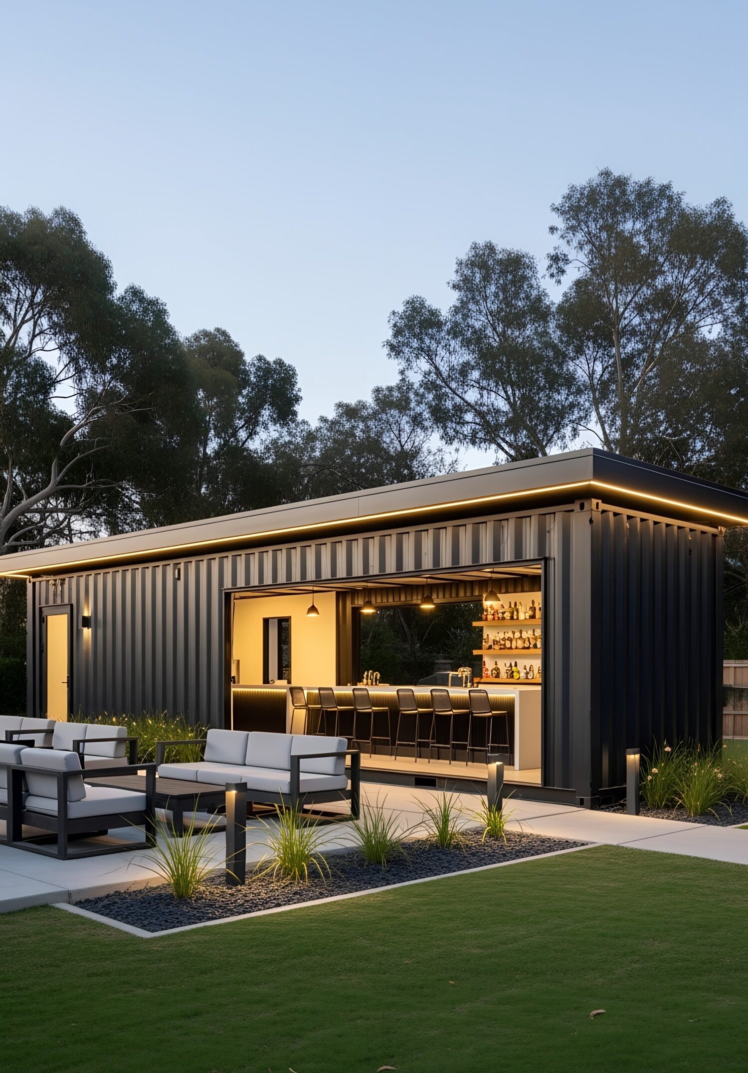 20 Container Bar Designs with Eco-Friendly Flair