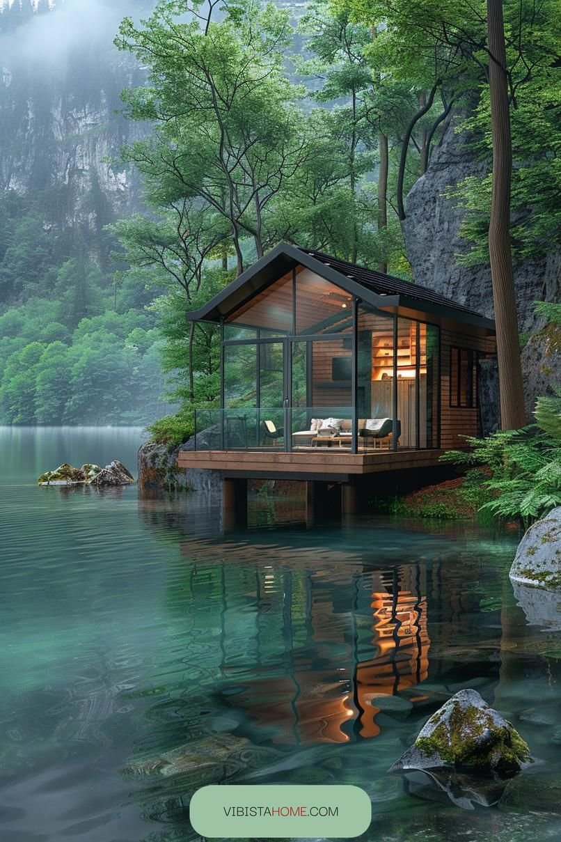 1. Glass Mini Cabin by the Lake - photo 4