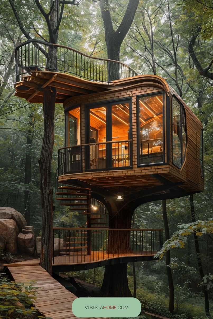 10. Treehouse Oasis for Micro-Living
