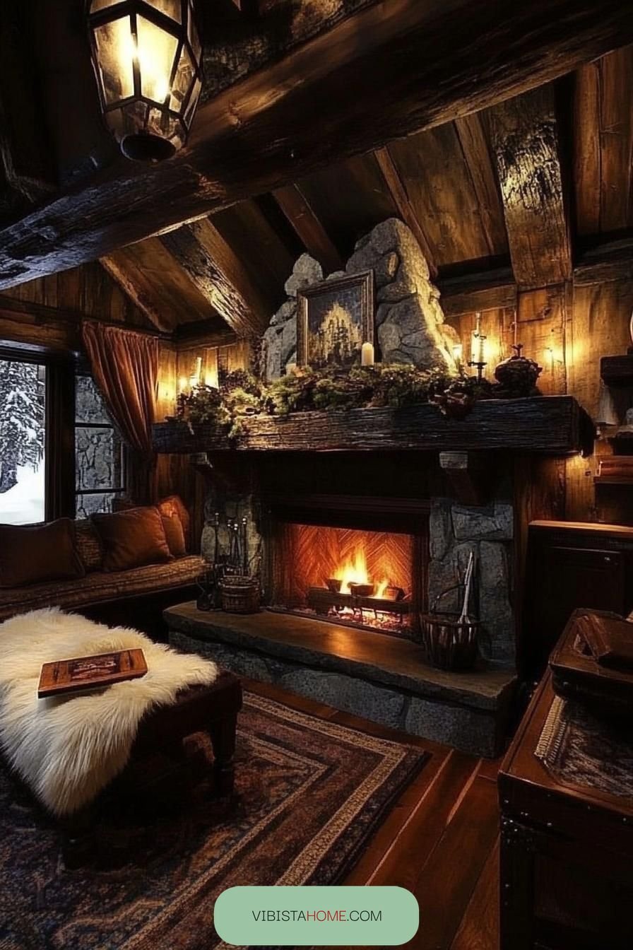 Ember Enclave with Rustic Flair
