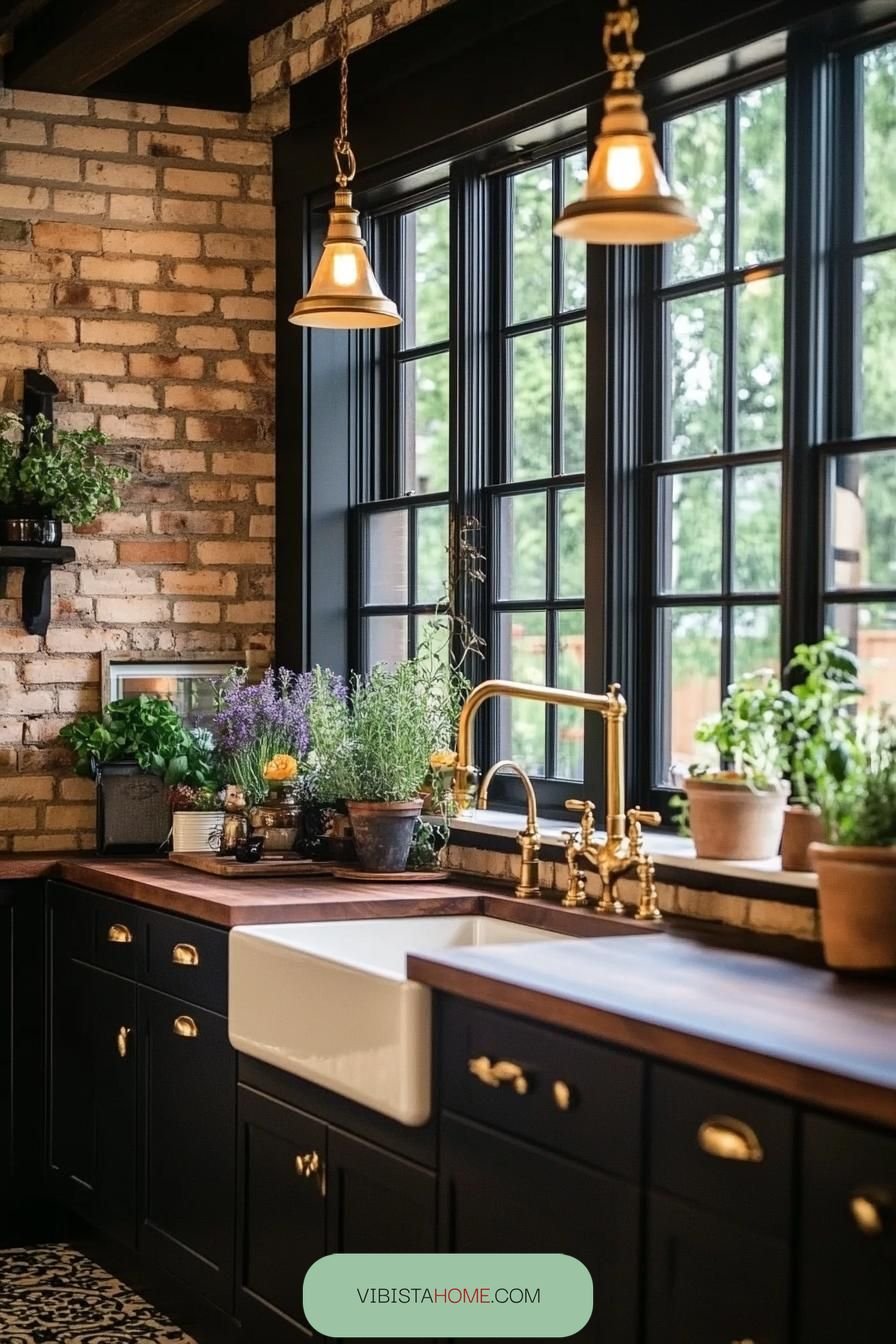 Kitchen Sanctuary in Golden Embers