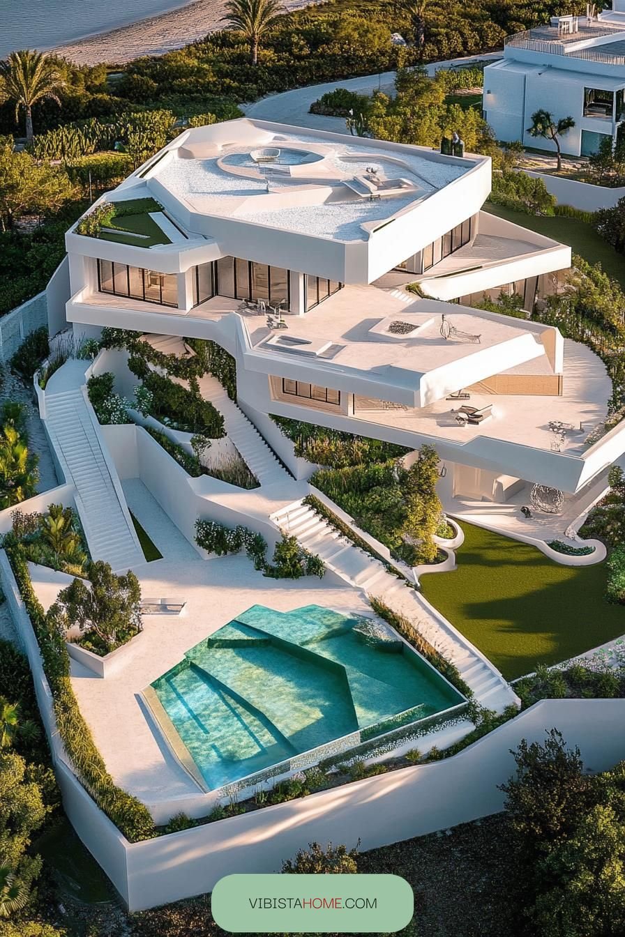 Minimalist Mansion With Infinity Pool Views - photo 2