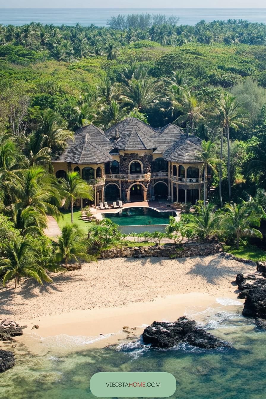 Island Mansion With Private Tropical Beaches