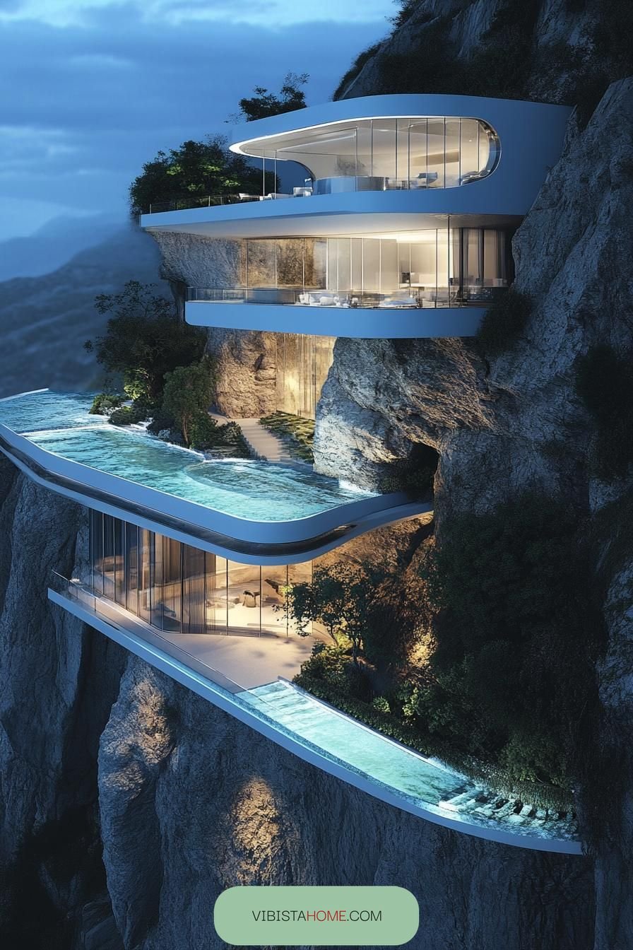 Cliffside Mansion With Floating Glass Walls - photo 2