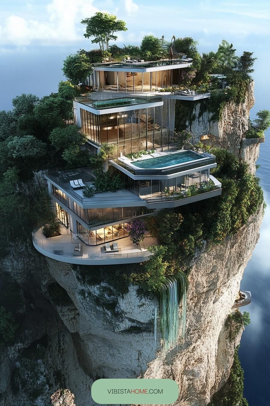 Cliffside Mansion With Floating Glass Walls - photo 4